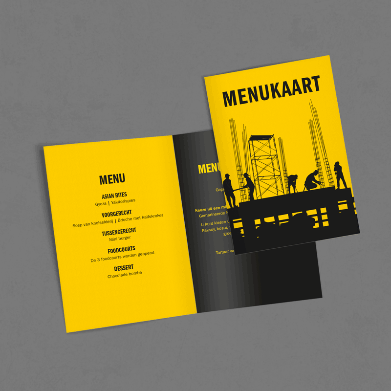 Bouwmensen - Menukaart